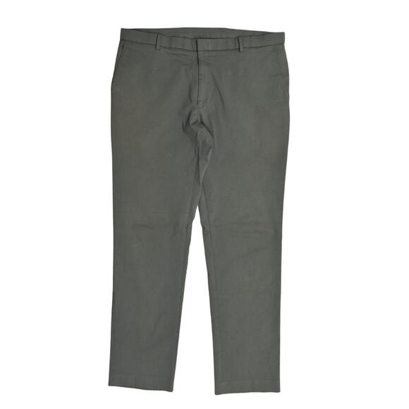 Tommy Hilfiger Men's Gray Chino Pants Size 40x32 Regular Olive Green - Picture 1 of 8